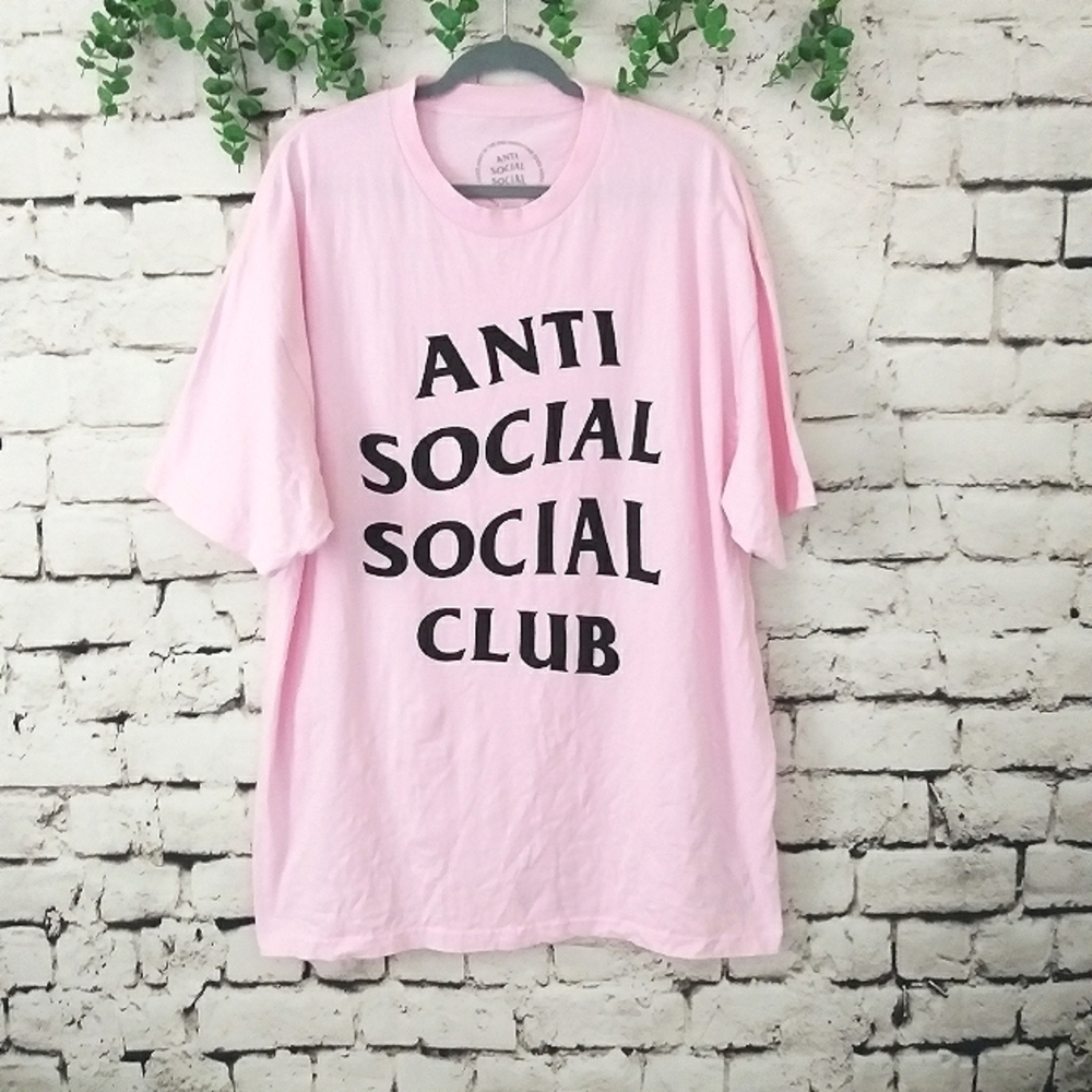 Anti Social Club Pink Tshirt Dress XXL